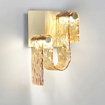 Бра волнистой формы из фактурного стекла Wave варинант исполнения - 6 | Loft Concept в Рязани