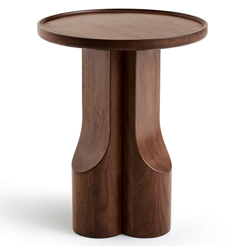 Приставной столик из массива дерева Walnut Triple Орех Приставной столик из массива дерева Walnut Triple Орех в Рязани | Loft Concept
