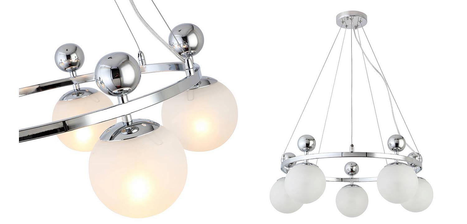 Люстра Demian Chrome Chandelier Люстра Demian Chrome Chandelier - Loft-Concept в Рязани