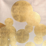 Обои ручная роспись в стиле Арт-деко Namban Colourway SC-289 on gold gilded paper варинант исполнения - 2 | Loft Concept в Рязани