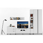 Полка навесная белая открытая Strict Lines  варинант исполнения - 6 | Loft Concept в Рязани