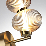 Бра с 2-мя рифлеными стеклянными шарами Marcelh Light варинант исполнения - 8 | Loft Concept в Рязани