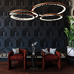 Гипсовая 3D Панель HEXAGON TEMPLE варинант исполнения - 1 | Loft Concept в Рязани