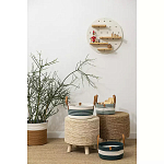 Корзина для хранения с ручками Interlacement Green  варинант исполнения - 6 | Loft Concept в Рязани