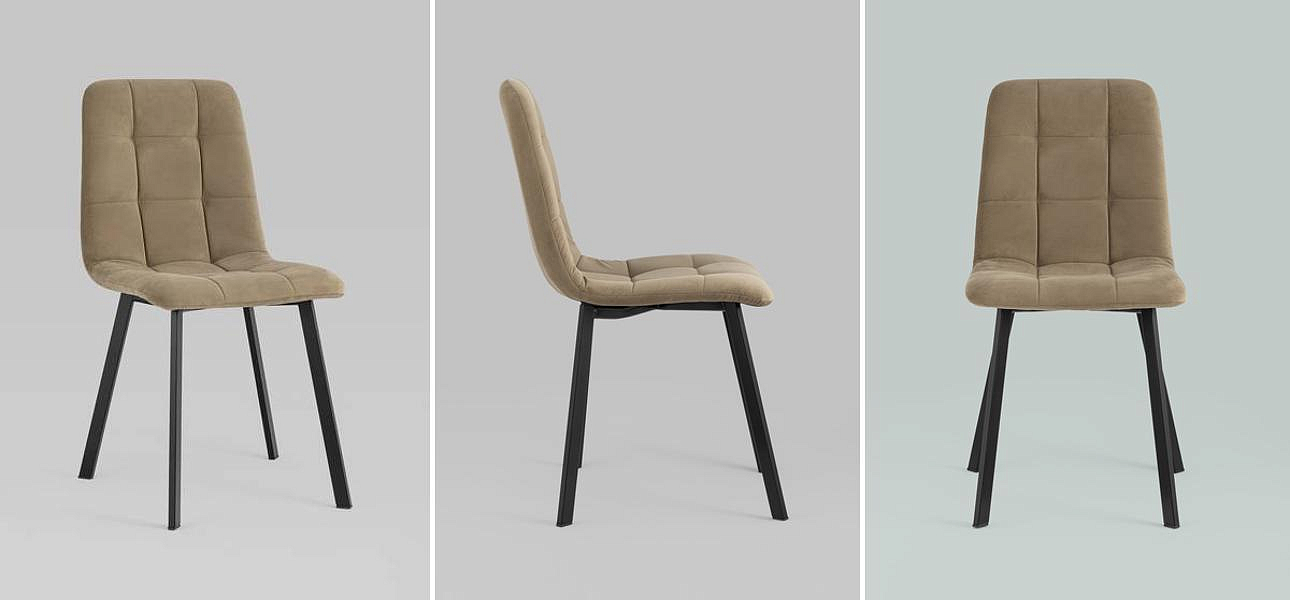 Стул NANCY S Chair Коричневый Велюр Стул NANCY S Chair Коричневый Велюр - Loft-Concept в Рязани