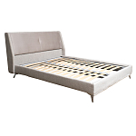 Кровать двуспальная серая Heart of the Bedroom варинант исполнения - 1 | Loft Concept в Рязани