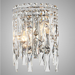 Бра с хрустальными подвесками прозрачного цвета Хром Ludivine Lighting варинант исполнения - 1 | Loft Concept в Рязани