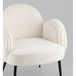 Полукресло Wave Stripes букле белый варинант исполнения - 2 | Loft Concept в Рязани