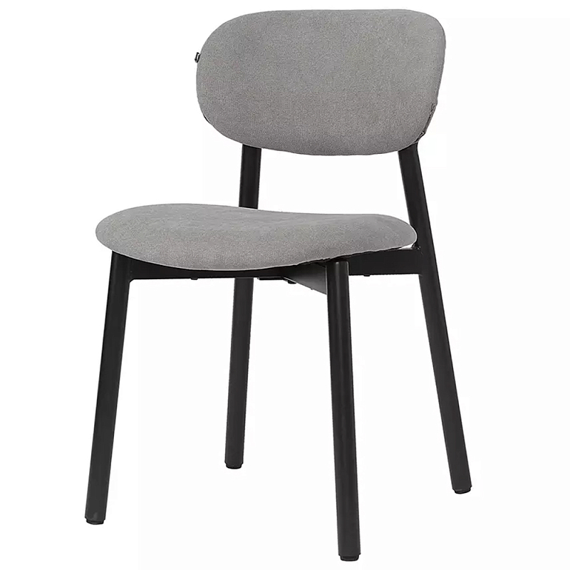 Стул с мягким сиденьем и спинкой Chair with Soft Seat and Back Кремовый Серый Стул с мягким сиденьем и спинкой Chair with Soft Seat and Back Кремовый Серый в Рязани | Loft Concept