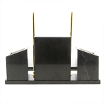 Настольный письменный набор из мрамора и змеевика с гербом России Marble Accessory варинант исполнения - 4 | Loft Concept в Рязани