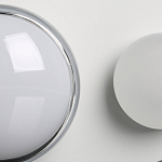 Бра овальной формы белого цвета с 2-мя лампами Lunar Pebbles варинант исполнения - 7 | Loft Concept в Рязани