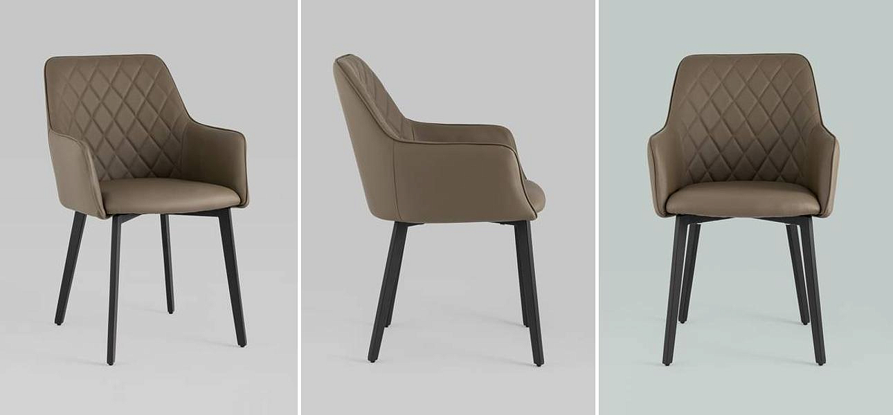 Стул Seoul Chair Коричневая Экокожа Стул Seoul Chair Коричневая Экокожа - Loft-Concept в Рязани