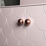 Дизайнерский комод розовый с фактурным фасадом Tiles варинант исполнения - 2 | Loft Concept в Рязани