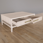 Кофейный стол Primo с двумя ящиками Светлый дуб варинант исполнения - 8 | Loft Concept в Рязани