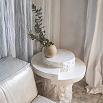 Дизайнерский журнальный стол цилиндрической формы фактурный Mylepen варинант исполнения - 3 | Loft Concept в Рязани