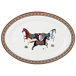 Сервиз обеденный из фарфора с изображением лошадей на 6 персон 23 предмета Porcelain Horse Set  варинант исполнения - 4 | Loft Concept в Рязани