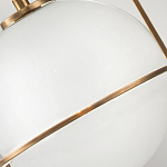 Подвесной светильник с белым плафоном в форме шара в арочной подвеске Hinkley варинант исполнения - 18 | Loft Concept в Рязани