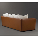 Элитарный современный диван Birmingham с кожаной спинкой варинант исполнения - 2 | Loft Concept в Рязани