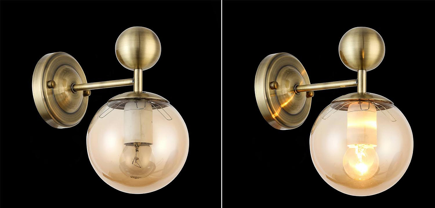 Бра Demian Bronze Wall Lamp Бра Demian Bronze Wall Lamp - Loft-Concept в Рязани
