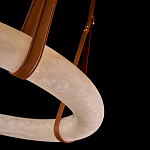 Люстра в форме обруча из натурального камня Minerals of Light варинант исполнения - 3 | Loft Concept в Рязани