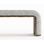 Банкетка Forli с элегантными латунными вставками  варинант исполнения - 2 | Loft Concept в Рязани