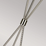 Торшер на трех тонких перекрещенных ножках с белым конусным абажуром из льна Feiss варинант исполнения - 7 | Loft Concept в Рязани