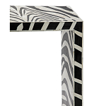 Консоль Дизайнерская Kenya Console ZEBRA Bone Inlay black варинант исполнения - 2 | Loft Concept в Рязани