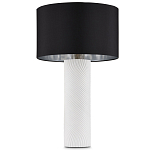 Настольная лампа с белым фактурным корпусом и черным абажуром Twisted варинант исполнения - 4 | Loft Concept в Рязани