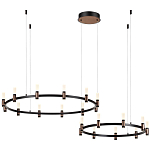 Люстра подвесная с цилиндрическими плафонами на двух круглых подвесах  Arnaut Light варинант исполнения - 4 | Loft Concept в Рязани