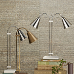 Настольная лампа c двумя поворотными плафонами TwoDirections варинант исполнения - 5 | Loft Concept в Рязани