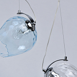 Люстра линейная с 5-ю разноцветными стеклянными плафонами Kaleido варинант исполнения - 8 | Loft Concept в Рязани