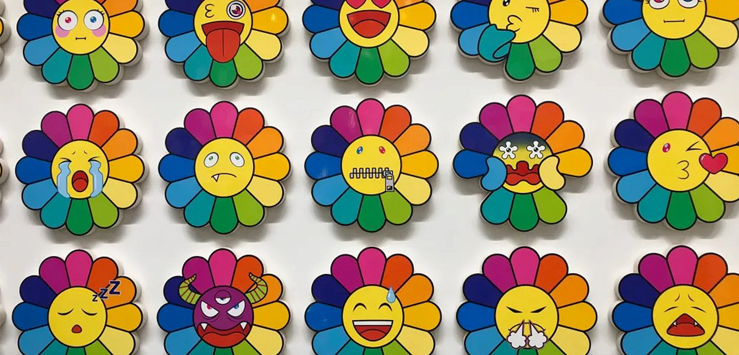 Арт-объекты на стену веселые цветы Takashi Murakami flower Арт-объекты на стену веселые цветы Takashi Murakami flower - Loft-Concept в Рязани