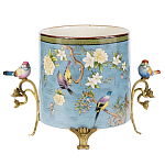 Фарфоровое кашпо с птицами Eden Garden варинант исполнения - 1 | Loft Concept в Рязани