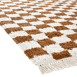 Ковер с шахматным принтом Chess Layout с эффектом шерсти варинант исполнения - 4 | Loft Concept в Рязани