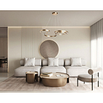 Люстра подвесная светодиодная в виде волнообразной ленты Ribbon Vortex варинант исполнения - 26 | Loft Concept в Рязани