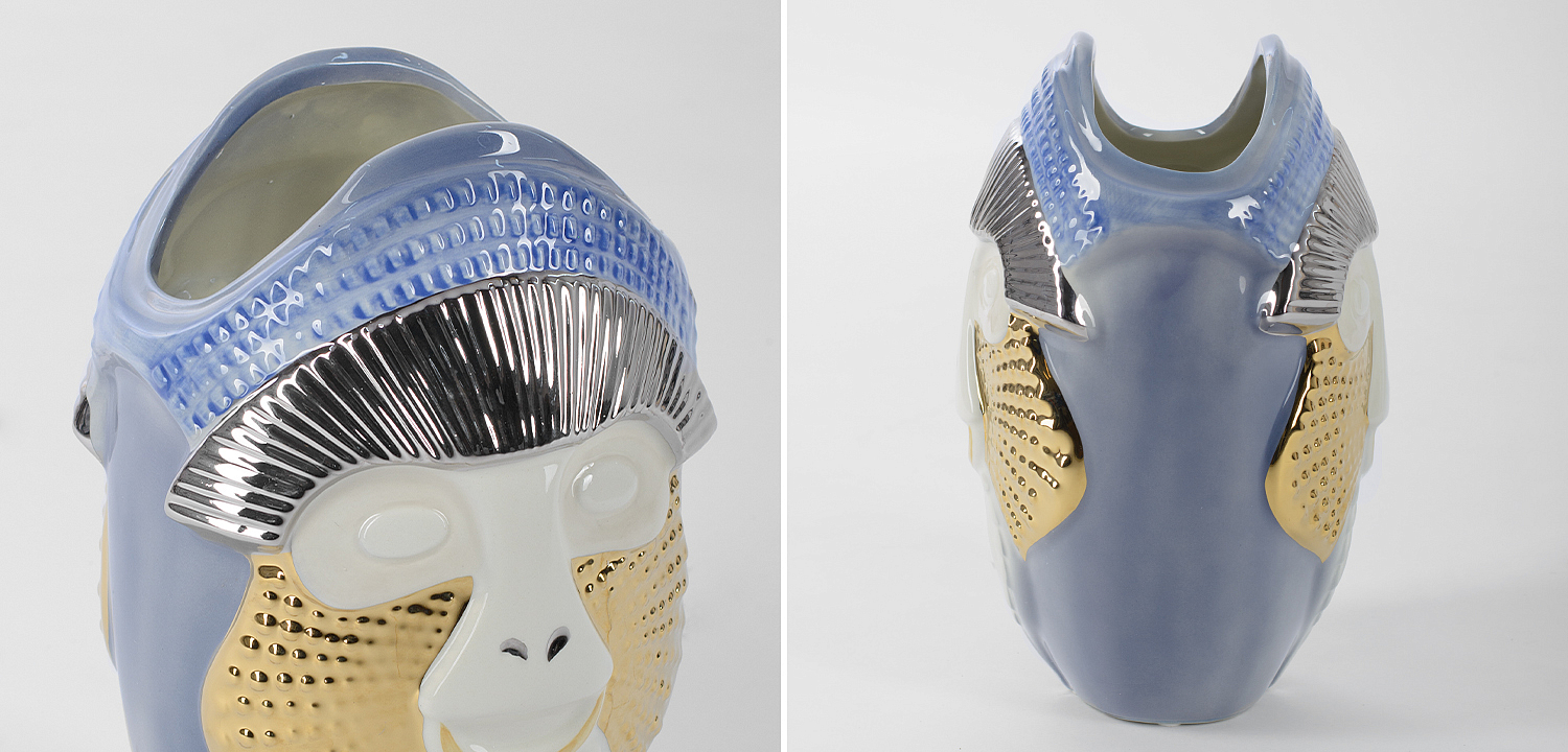 Ваза Primates Kandti Decoration blue Ваза Primates Kandti Decoration blue - Loft-Concept в Рязани