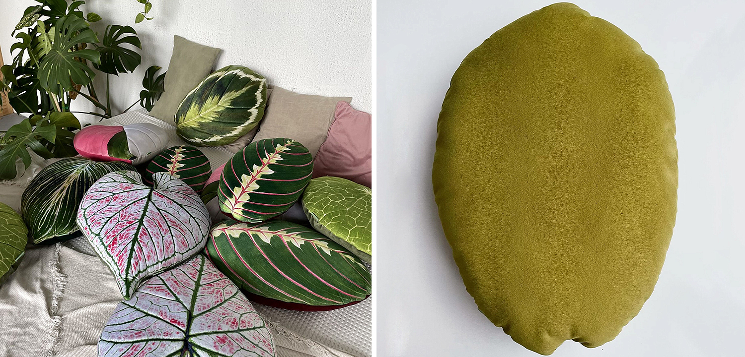 Декоративная подушка Botanical Cushion Calathea Medallion Декоративная подушка Botanical Cushion Calathea Medallion - Loft-Concept в Рязани