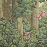 Обои ручная роспись Redwoods Sequoia colourway on Aurore scenic paper варинант исполнения - 1 | Loft Concept в Рязани