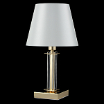 Настольная лампа с белым тканевым абажуром в форме конуса Laurent варинант исполнения - 8 | Loft Concept в Рязани