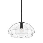 Подвесной светильник с прозрачным двойным стеклянным плафоном в форме купола и внутренней сферой Hinkley варинант исполнения - 1 | Loft Concept в Рязани