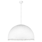 Подвесной светильник в форме купола белого цвета с ажурной бахромой Tactile Line варинант исполнения - 2 | Loft Concept в Рязани
