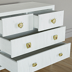 Бельевой Комод с 4 ящиками Elsa Dreams White варинант исполнения - 3 | Loft Concept в Рязани