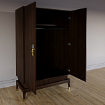 Платяной шкаф Elsa Dreams Walnut с 2-мя фасадами варинант исполнения - 1 | Loft Concept в Рязани