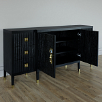 Большой Комод-буфет Elsa Dreams Black с ящиками варинант исполнения - 5 | Loft Concept в Рязани