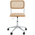 Офисный стул из ротанга на колёсах June Rattan Wicker Chair варинант исполнения - 2 | Loft Concept в Рязани