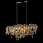 Люстра подвесная с металлическими дугами и длинными цепочками 115 см Atlantis Chain варинант исполнения - 10 | Loft Concept в Рязани