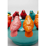 Декоративное дизайнерское блюдо разноцветные попугаи  варинант исполнения - 4 | Loft Concept в Рязани