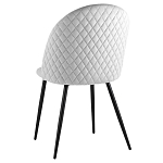 Мягкий стул в сером велюре Miruna Chair варинант исполнения - 4 | Loft Concept в Рязани