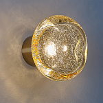 Бра с круглым плафоном из прозрачного стекла с пузырьками воздуха Effervia  варинант исполнения - 2 | Loft Concept в Рязани