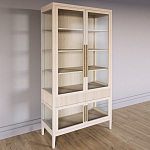 Витрина Primo со стеклянными фасадами и 2 ящиками Светлый дуб варинант исполнения - 2 | Loft Concept в Рязани